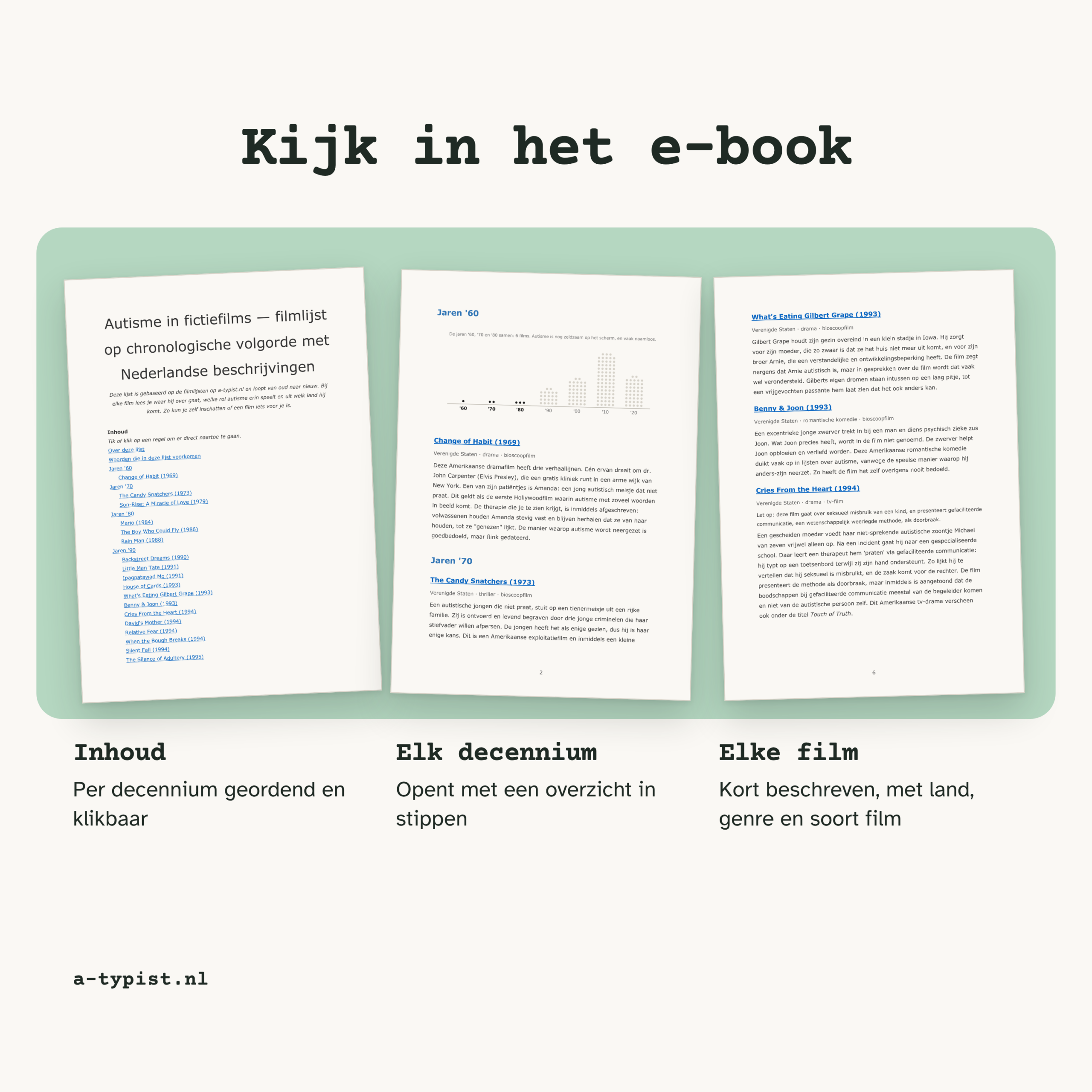 E-book Autisme in fictiefilms (Nederlandstalig) - lijst met 180 films en analyse van de beeldvorming - Afbeelding 4